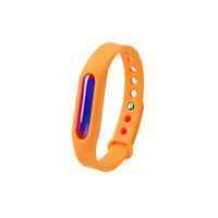 驱蚊手环大人婴儿童防蚊虫神器随身户外宝宝防蚊贴驱蚊扣脚环手链 一条装(橙色)