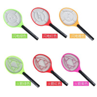 多功能家用充电式三层网不电人无辐射电蚊拍锂电池长久续航 充电式颜色随机