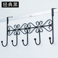 挂钩后挂钩无痕宿舍强力挂衣架 壁挂加粗加固免钉挂衣钩衣帽架 加粗五钩[3个装]黑色