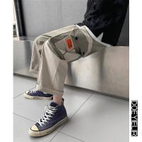 工装裤男春秋显瘦百搭直筒裤韩版潮流宽松bf休闲坠感阔腿裤