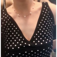 18k金满天星真珍珠锁骨链