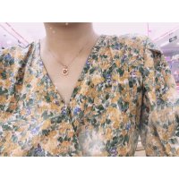 少女蝴蝶结k金吊坠