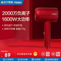 海尔(Haier)电吹风 大功率 吹风机家用 负离子 三种模式 恒温 吹风筒HC31-1616