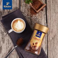 Tchibo奇堡德国进口无蔗糖不酸重口Family家怡速溶提神黑咖啡100g