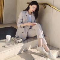 春装法国小众洋气小西装套装女韩版网红气质俏皮小香风裤子两件套