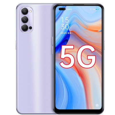 [二手95新]OPPO Reno4 5G手机 8+128G 香芋紫 全网通 安卓 手机 全原靓机