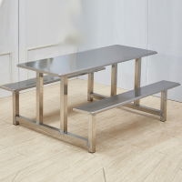 周鼎皖四人位八人位不锈钢餐桌