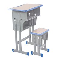 周鼎皖单人双人课桌椅(zdwk-1单人双层抽屉)