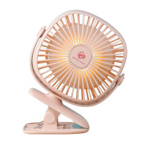 妖怪小电风扇婴儿推车宝宝儿童便携式迷你台式可充电式台扇夹式床头学生宿舍锂电池usb微型床头灯小风 方形夜灯夹子风扇_