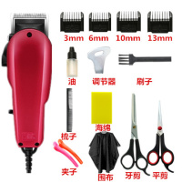 妖怪带线理发器大功率成人电推剪家用有线电推子电源式插电剃头刀 808红色+礼包六