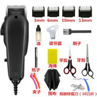 妖怪带线理发器大功率成人电推剪家用有线电推子电源式插电剃头刀 808黑色+礼包六+刮刀