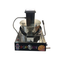 妖怪爆米花机商用摆摊用全自动小型台式苞米粒爆米花机手摇膨化机 浅灰色