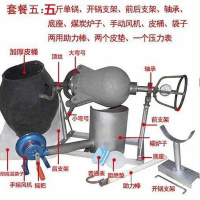 妖怪手摇爆米花机老式玉米粒爆米花机商用摆摊用蹦爆苞米花机 深蓝色