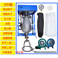 妖怪手摇爆米花机老式玉米粒爆米花机商用摆摊用蹦爆苞米花机 紫色