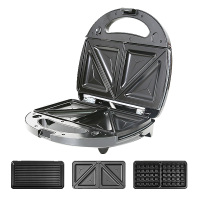 妖怪三明治机早餐机烤面包片机吐司机家用煎蛋煎牛排双面加热 透明