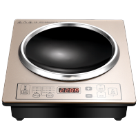 妖怪HD3000W瓦嵌入式电磁炉家用大功率凹平面单灶池台式多功能 金色/凹面玻璃/单机