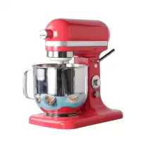 妖怪多功能厨师机和面揉面鲜奶厨房小型全自动家用商用 厨师机500W红色