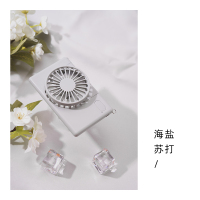 小风扇懒人挂脖usb学生宿舍迷你可充电妖怪小型随身挂脖子女生便携式挂颈办 [海盐苏打]可调节挂绳★不卷发√挂脖随身行