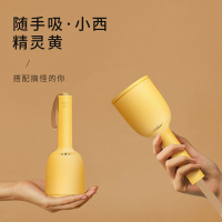 usb桌面吸尘器橡皮擦学生家用便携清理器手持黄金蛋吸橡皮擦屑机电动迷你小型微型床上吸灰无线 精灵黄[聚吸◆两档可调]