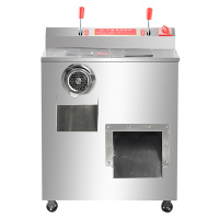 大功率绞肉机多功能商用电动不锈钢大型打肉切片碎肉黄金蛋灌肠机肉铺用 B款单切口默认刀距3.5毫米