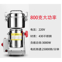 中药材打粉机商用粉碎机超细研磨机五谷杂粮干磨黄金蛋打碎磨粉机 浅灰色