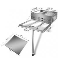 早餐店铺商用不锈钢石磨肠粉机蒸炉肠粉撑抽屉式黄金蛋一格二抽加厚蒸箱 黑色
