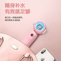 补水仪喷雾美容仪手持加湿蒸脸器便携式黄金蛋小型面部保湿 小熊-粉色[可喷纯牛奶/可加%15爽肤水]