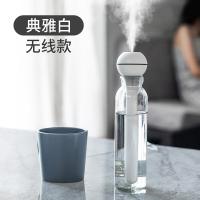 加湿器小型矿泉水大雾量办公室桌面充电家用黄金蛋无线卧室孕妇婴儿车载便携空气香薰 白色[无线款]内置锂电池★大雾量