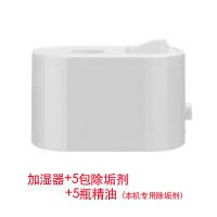 矿泉水瓶加湿器家用办公室卧室内孕妇婴儿黄金蛋空气迷你香薰净化 白色款加5包除垢剂5瓶精油