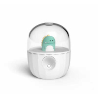 加湿器家用充电办公室卧室桌面空气大雾量黄金蛋孕妇婴儿脸部 [升级无线充电款]内置电池200ml绿色恐龙滋润补水带暖灯