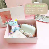 空气加湿器usb迷你小型家用卧室办公室桌面黄金蛋大容量可爱ins风卡 礼盒精装丨带夜灯丨REMAX小火车加湿器-绿色