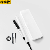 迷你直发夹板女小型直发卷发两用卷发棒男宿舍黄金蛋刘海电卷发神器懒人 白色标配送收纳盒+梳子1对