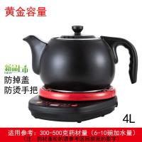 全自动分体煎药壶中药壶中药锅家用陶瓷煎中医黄金蛋砂锅电熬药罐煲煮机 贵妃壶4L+底座