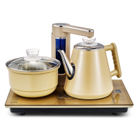 全自动上水电热水壶茶台防烫家用一体烧水壶抽水电茶炉黄金蛋烧茶煮茶器 37*20金色高配接净水器桶装水