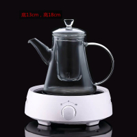 玻璃蒸茶壶加厚玻璃煮茶器普洱黑茶蒸汽烧水养生壶黄金蛋电陶炉套装 B-950(煮)+雅白电陶炉