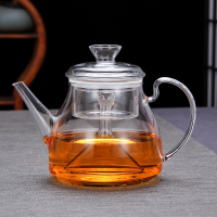 玻璃蒸茶壶加厚玻璃煮茶器普洱黑茶蒸汽烧水养生壶黄金蛋电陶炉套装 C款壶1300ML(蒸)送4杯