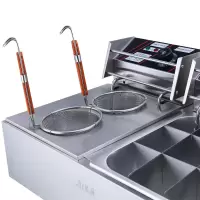 关东煮连煮面炉商用关东煮机器双头电热煮面炉黄金蛋串串香锅ZL-82