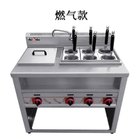 商用煮面炉六头带汤池饺子馄饨锅麻辣烫机分锅黄金蛋电热米粉汤粉炉 6+1款