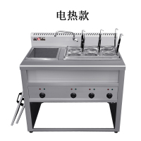 商用煮面炉六头带汤池饺子馄饨锅麻辣烫机分锅黄金蛋电热米粉汤粉炉 6+1电热款