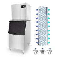家用全自动海鲜店日料店专用商用黄金蛋制冰机冰粒机 100KG颗粒雪花机 风冷接入自来水
