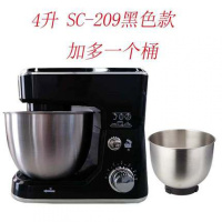 和面机家用全自动揉面机搅拌机活面机商用黄金蛋小容量多功能厨师机小型 sc209黑色加桶