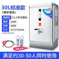 全自动开水器商用电烧水器工厂不锈钢机大容量黄金蛋炉饭店开水机 30L标准款 120L