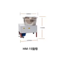 电动盆式和面机商用全自动不锈钢搅面机黄金蛋油条烧饼拌馅机 HM-15公斤不锈钢和面机/1500w 20L