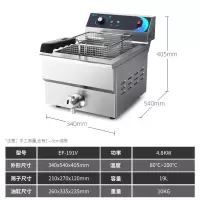 电炸炉商用油炸锅双缸黄金蛋加厚电炸锅炸鸡薯条油条油炸炉机大容量 EF-191V(19升)