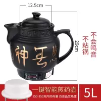中药煲全自动熬药锅砂锅煎壶电煮中药锅药罐黄金蛋煎药壶电药壶一体 5L(白陶晶不粘)无鸣+全自动