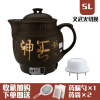 发煎药壶中药煲全自动熬药锅电煲黄金蛋中药壶砂锅煎壶家用药罐 5L黑养神壶（陶瓷发热体+鸣声）