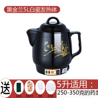 全自动熬药锅中药壶煎药黄金蛋家用插电电动药罐煲煮陶瓷砂锅煎养生 5L兰花八核鸣音纳米白瓷快慢档