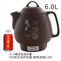 熬药紫砂中药壶全自动煎黄金蛋壶煎药壶电药砂锅煮药煲药罐家用药炉 6.0升一键智能紫砂