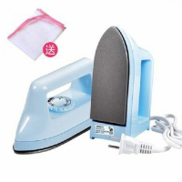 迷你小熨斗干烫电熨斗旅行黄金蛋熨斗拼豆专用学生宿舍小烫斗拼豆豆烫斗 蓝色迷你电熨斗+烫衣垫(460W)