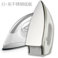 干烫老式电熨斗手工电熨斗不加水家用干式熨斗烫钻黄金蛋烫画烫斗 白+灰不锈钢底板